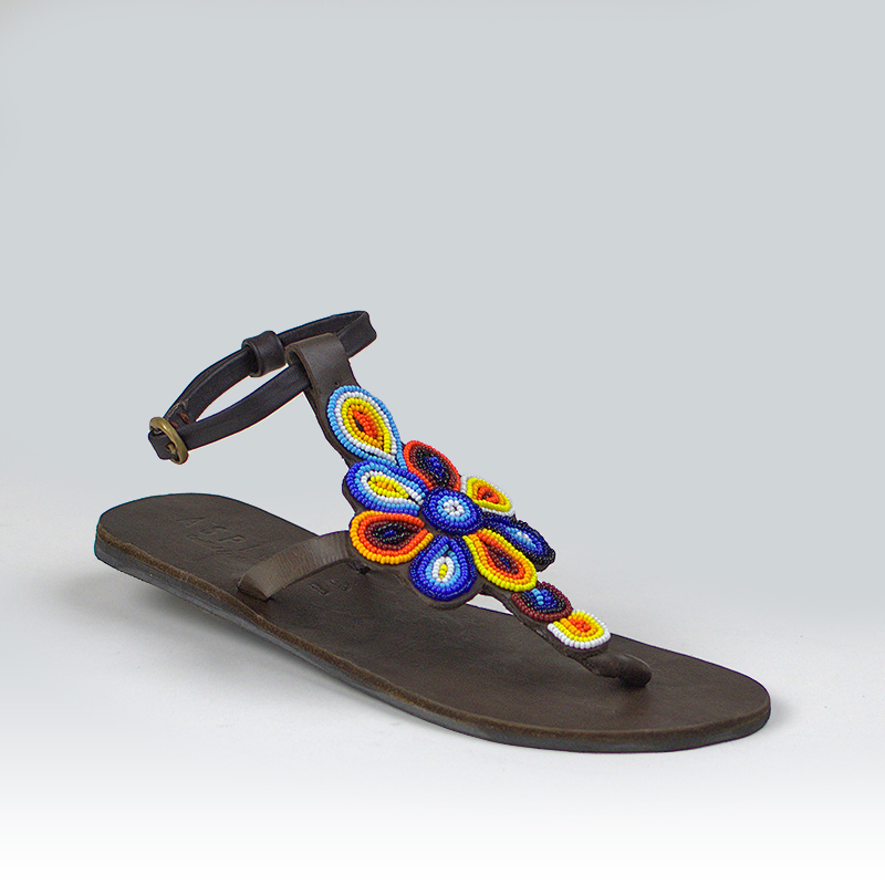 Sam Edelman Giada Beaded Leather Sandals, $145 | Off 5th | Lookastic
